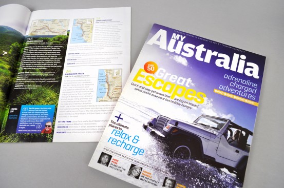 Hardie Grant Magazines for Tourism Australia cover
