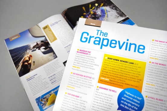 Hardie Grant Magazines for Tourism Australia Grapevine