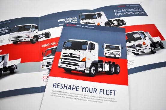 Toyota Fleet Management trade show brochure