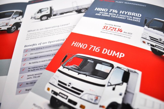 Toyota Fleet Management trade show brochure internal